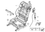 52107258732 - Seats: Seat Backrest Frame Right for BMW Image