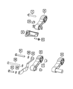 6106209AA - 1.4L Gas; Engine: Hex Lock Nut, Mounting for Mopar Image