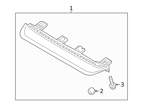High Mounted Stop Lamp for 2012 Hyundai Azera #0