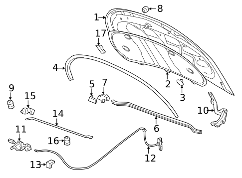 Hood & Components for 2014 Chevrolet Volt #0