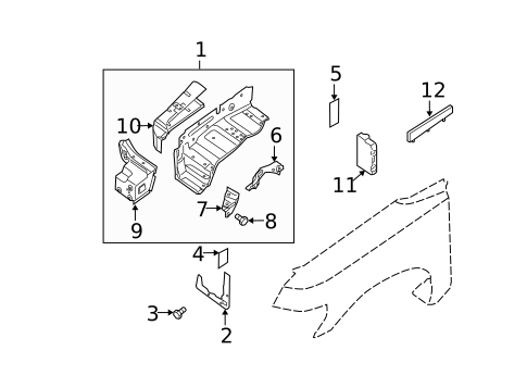 Inner Components for 2008 Nissan Armada #0