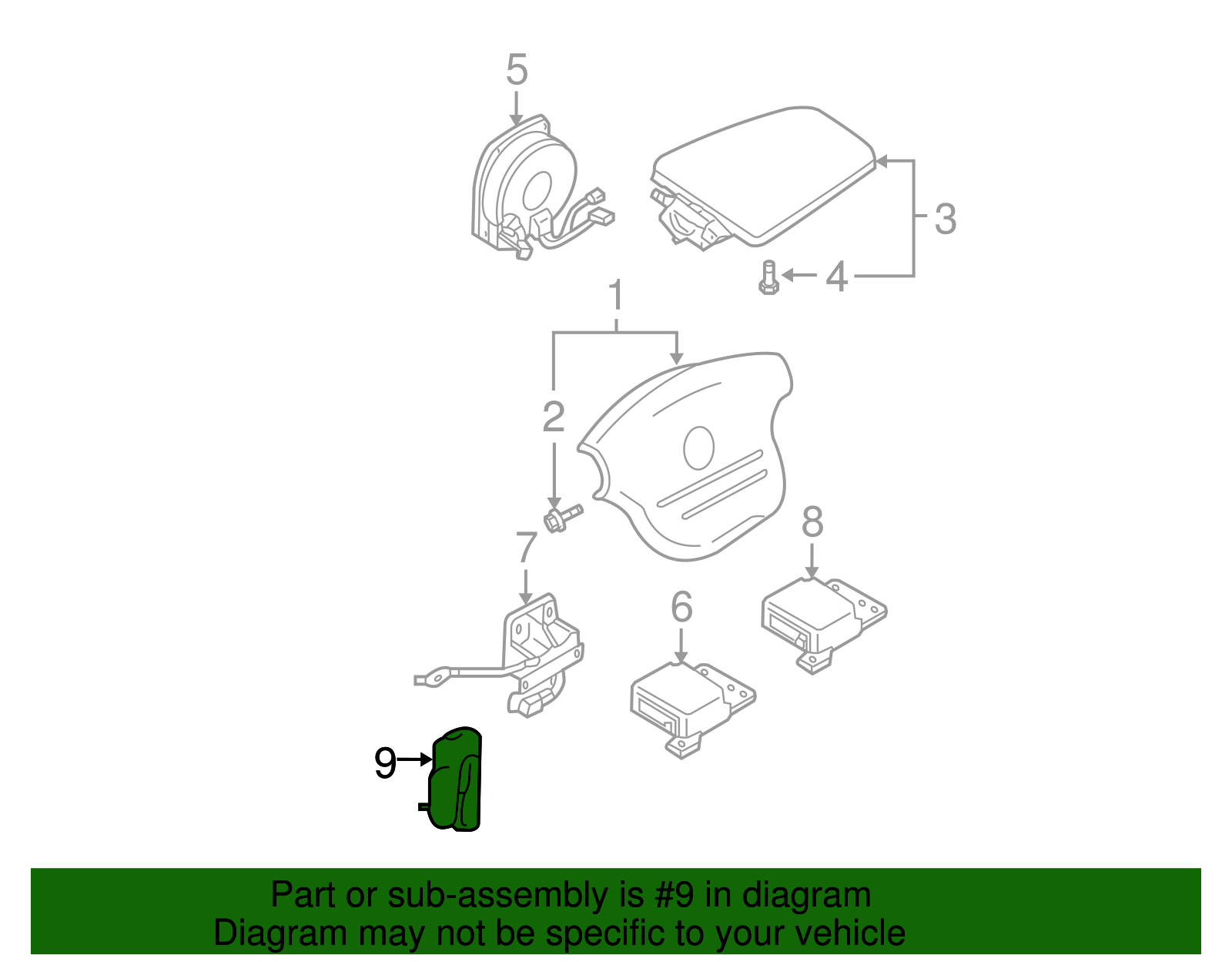 Side Air Bag - Nissan (K8EH0-0Z900)