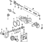 6683500026 - Universals &amp; Rear Axle: Gear Kit for Mercedes-Benz Image