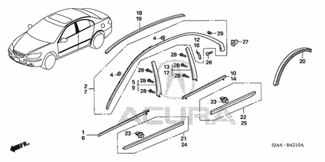 Molding for 2011 Acura RL #0
