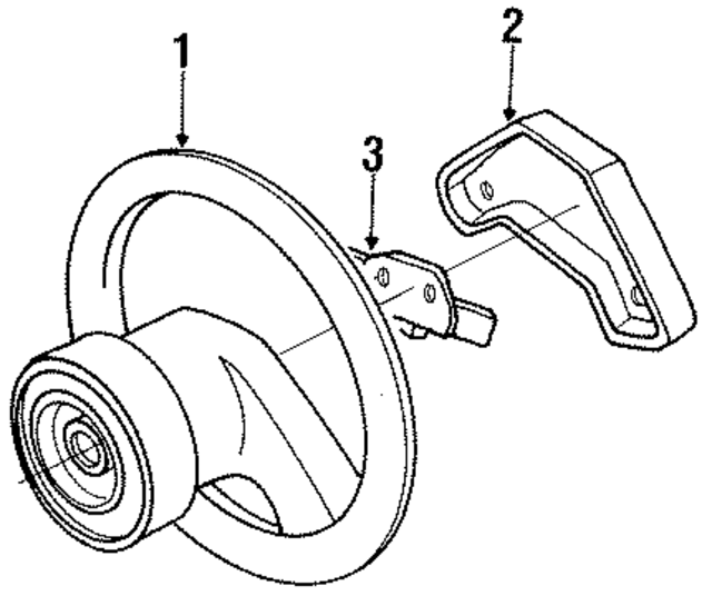 E3FZ3600B - Steering: Steering Wheel for Ford Image