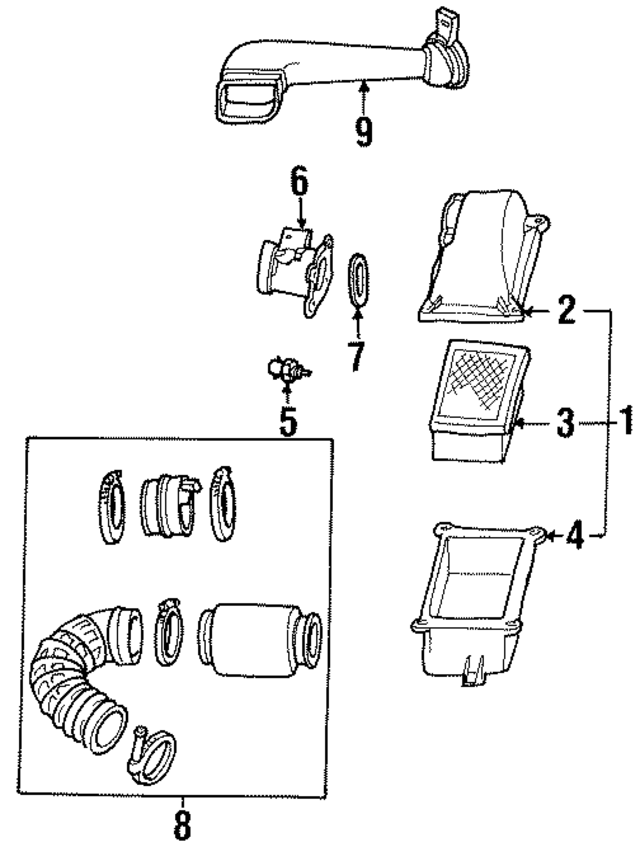 F48Z9F805AG - Engine: Resonator Assembly for Ford Image