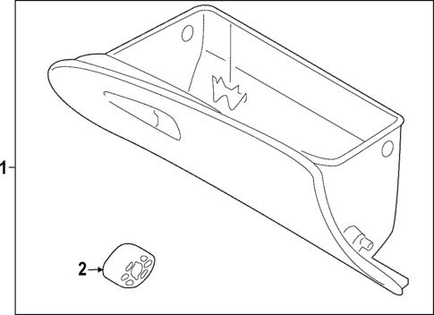 Glove Box for 2023 Hyundai Santa Cruz #0
