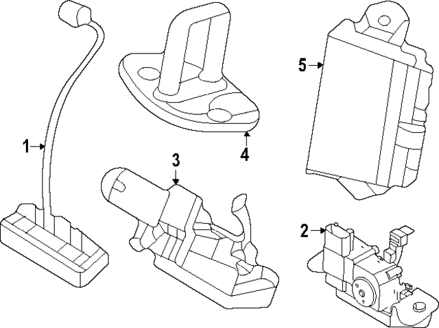 81800P2100 - : Trunk Lock Actuator Motor for Hyundai Image