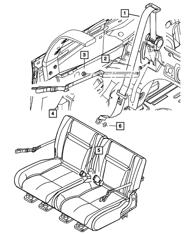 6101767 - Interior Trim: Screw And Washer for Mopar Image