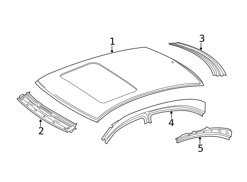 Roof & Components for 2016 Mercedes-Benz CLS 63 AMG&reg; S #0