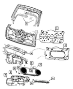 5183413AA - Interior Trim: Screw for Dodge: Caliber | Jeep: Compass, Patriot Image