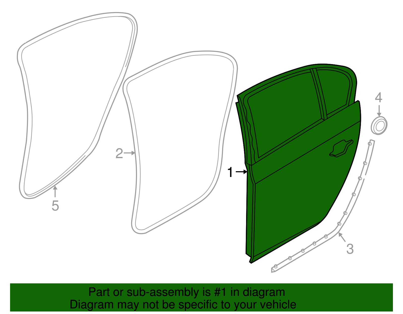 2011-2016 BMW Door Shell 41-00-9-628-756 | BMWPartsDirect.com