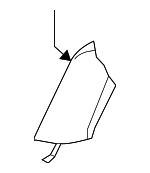 6902A460YB - Body: Bolster Cover for Mitsubishi Image