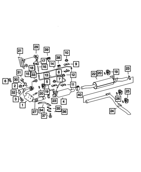 Exhaust System for 2009 Dodge Sprinter 3500 #0