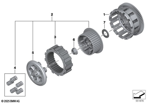 Clutch with Clutch Plate for 2025 BMW-Motorrad R 1300 R #1