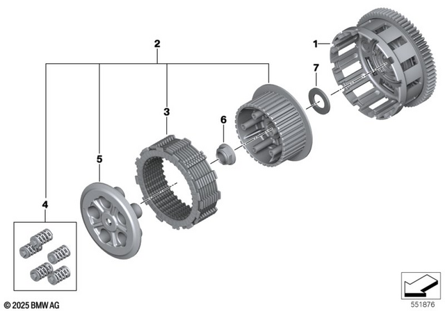 21215A9A517 - Clutch: Couplng Cap -  for BMW-Motorrad Image