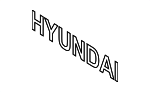 863102B500 - : 2007-2012 Hyundai Nameplate for Hyundai: Santa Fe, Veracruz Image