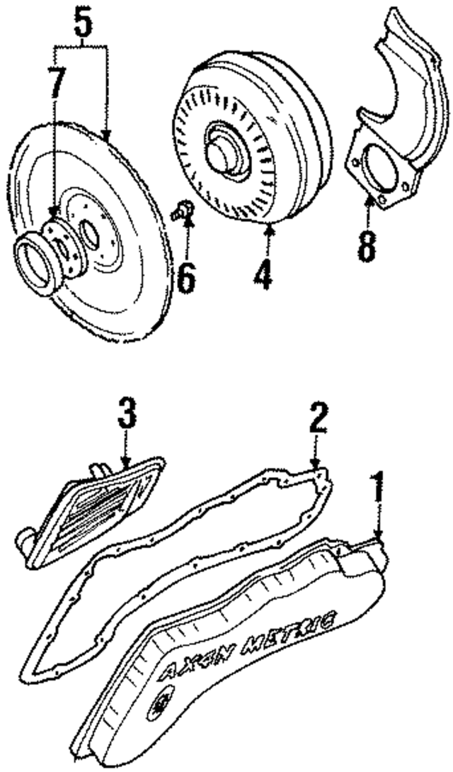 F5DZ7A191A - Transmission: Transmission Oil Pan Gasket for Ford Image