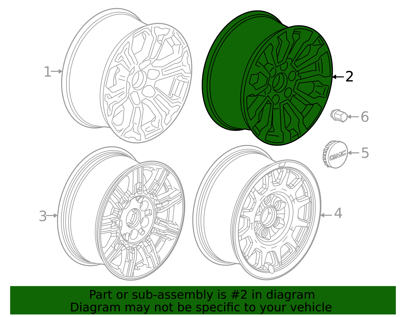 2019-2023 GM Wheel, Alloy 23376220 GM | GMPartsDirect.com
