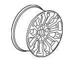 85117544 - : Spare Wheel for Chevrolet: Silverado 1500, Silverado 1500 LTD | GMC: Sierra 1500 Image
