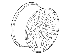 85117544 - : Spare Wheel for Chevrolet: Silverado 1500, Silverado 1500 LTD | GMC: Sierra 1500 Image