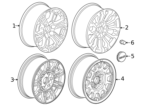 Wheels for 2025 GMC Sierra 1500 #0