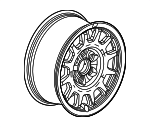85157262 - : Wheel, Alloy for GMC: Sierra 1500 Image