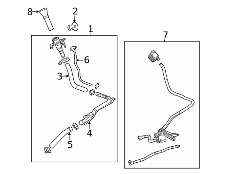 Fuel System Components for 2022 Chevrolet Tahoe #1