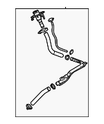 86819914 - Air &amp; Fuel Delivery: Fuel Tank Filler Neck for Cadillac: Escalade, Escalade ESV | Chevrolet: Suburban, Tahoe | GMC: Yukon, Yukon XL Image