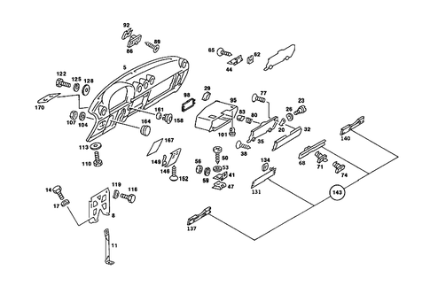 Instrument Panel for 1985 Mercedes-Benz 380SL #0