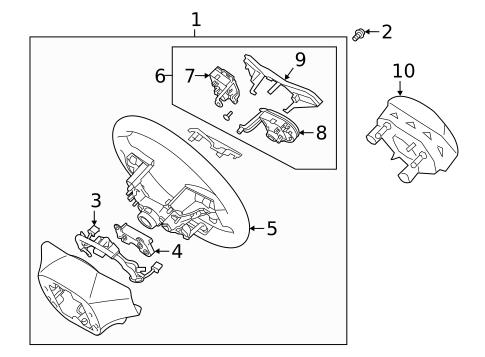 Steering Wheel & Trim for 2020 Kia Optima #0