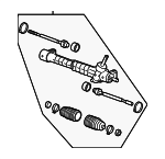 15858369 - Steering: Gear Assembly for Chevrolet: Malibu | Pontiac: G6 | Saturn: Aura Image