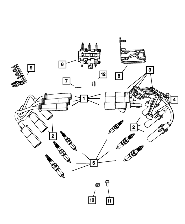 4686740AB - : Ignition Cable for Mopar Image