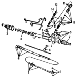 E9SZ3E501A - Steering: Seal Kit for Ford: Aerostar, LTD, Mustang, Thunderbird | Lincoln: Continental, Mark VII, Mark VIII | Mercury: Capri, Cougar, Marquis Image