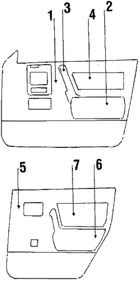 Interior Trim for 1987 Chevrolet Celebrity #0