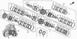 22533PX4010 - Transmission - Automatic: SEAT, RETURN SPRING for Honda Image