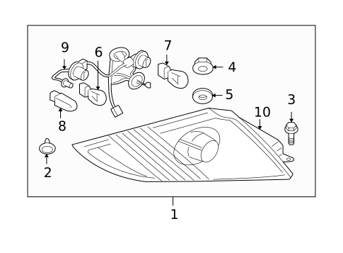 Bulbs - Chassis for 2010 Mitsubishi Eclipse #3