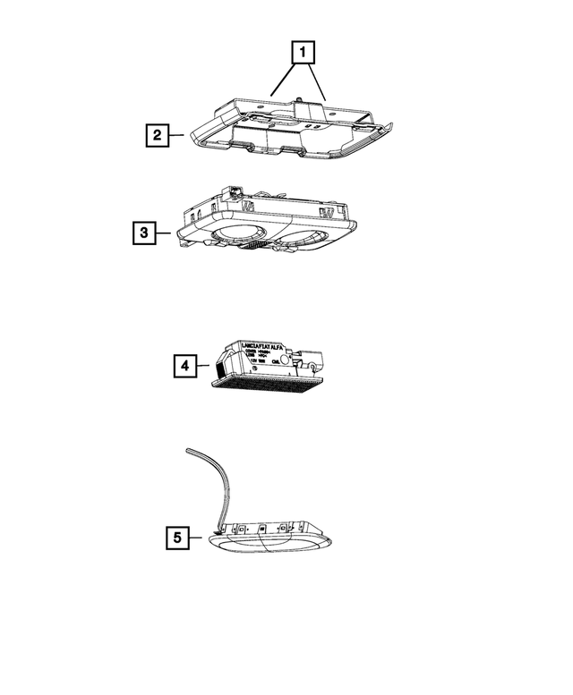 68087059AA - Electrical: Dome Lamp Bracket for Mopar Image