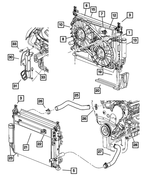 Radiator and Related Parts for 2005 Dodge Magnum #2