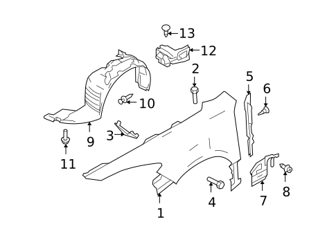 Fender & Components for 2011 Mazda 6 #0