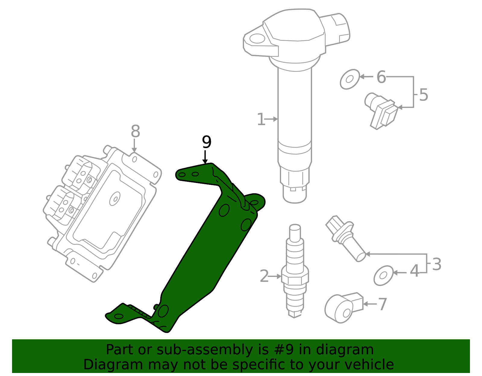 2023-2025 Mitsubishi Outlander PHEV Mount Bracket 1862C983 | Mitsubishi ...