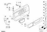 51418150858 - Vehicle Trim: Right Front Door Catch Cover for BMW Image