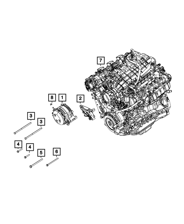 R6029803AA - Electrical: Engine Generator, Remanufactured for Mopar Image image