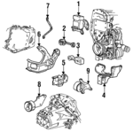 22595753 - Engine: Strut for Buick: Skylark | Chevrolet: Beretta, Corsica | Oldsmobile: Achieva | Pontiac: Grand Am Image