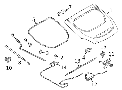 Liftgate for 2013 Nissan 370Z #0