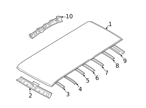 Roof & Components for 2007 Mitsubishi Endeavor #0