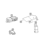 68484345AA - Electrical: Air Bag Control Module for Mopar Image