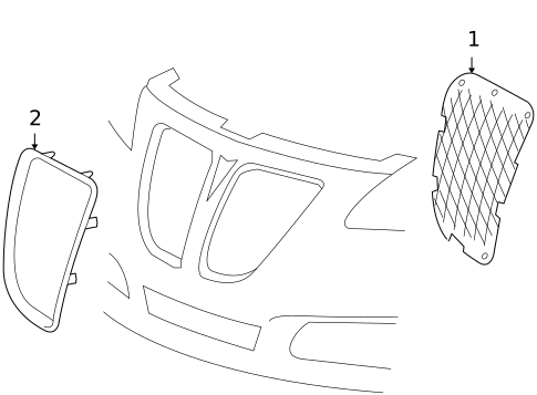 Grille & Components for 2009 Pontiac G6 #0