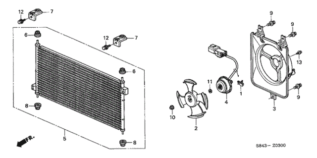 A/C Air Conditioner (Condenser) for 2002 Honda Accord #0