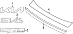 87310XG000 - Body: Upper Molding for Kia: EV6 Image